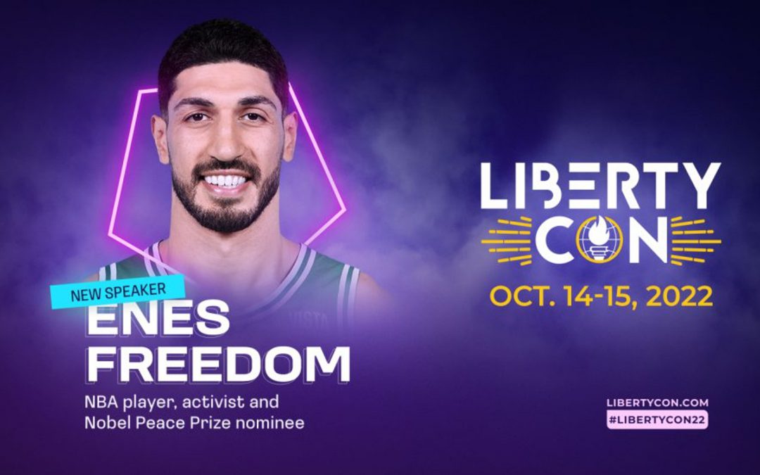 NBA star and human rights activist Enes Kanter Freedom has been announced as the featured Saturday presenter at LibertyCon International